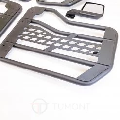 Tumont Car Parts Accessories Half Doors With Mirrors, Military Design, 4 Door, Jeep Wrangler JL