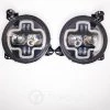 Tumont Car Parts Headlights LED 9'', White Cross, Jeep Wrangler JL