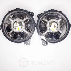 Tumont Car Parts Headlights LED 9'', X Style, Jeep Wrangler JL