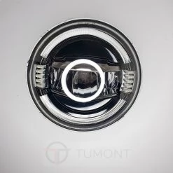Tumont Car Parts Headlights LED, Half Circle, Jeep Wrangler JK