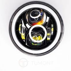 Tumont Car Parts Headlights LED, Angel Eyes, Jeep Wrangler JK