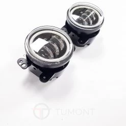 Tumont Car Parts Fog Lights Wrangler JK And JL Angel Eyes Full LED