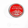 Tumont Car Parts TRAIL RATED Label (Red)