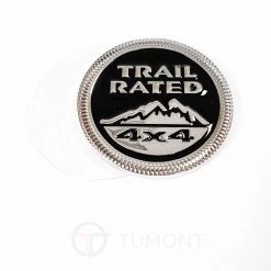 Tumont Car Parts Accessories TRAIL RATED Label (Black)
