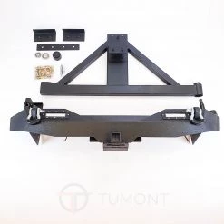Tumont Car Parts Rear Bumper, With Spare Tire Carrier, Jeep Wrangler JK