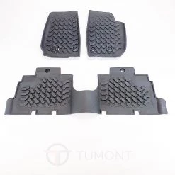 Tumont Car Parts Accessories Floor Mats Set, Rubber, 4 Door, Jeep Wrangler JK