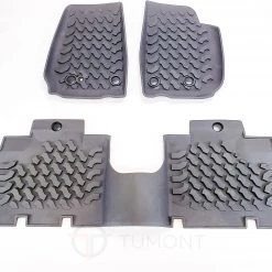 Tumont Car Parts Accessories Floor Mats Set, Rubber, 4 Door, Jeep Wrangler JK