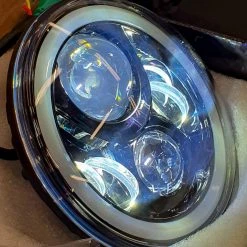 Tumont Car Parts Headlights LED, Angel Eyes, Jeep Wrangler JK