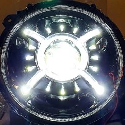 Tumont Car Parts Headlights LED 9'', X Style, Jeep Wrangler JL