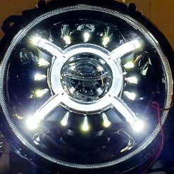 Tumont Car Parts Headlights LED 9'', X Style, Jeep Wrangler JL