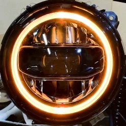 Tumont Car Parts Headlights LED 9'', Angel Eyes, Jeep Wrangler JL