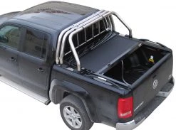 Tessera4x4 Roll Bar, Stainless Steel Three Legs With Protective Grille Guard Volkswagen Amarok 2011+