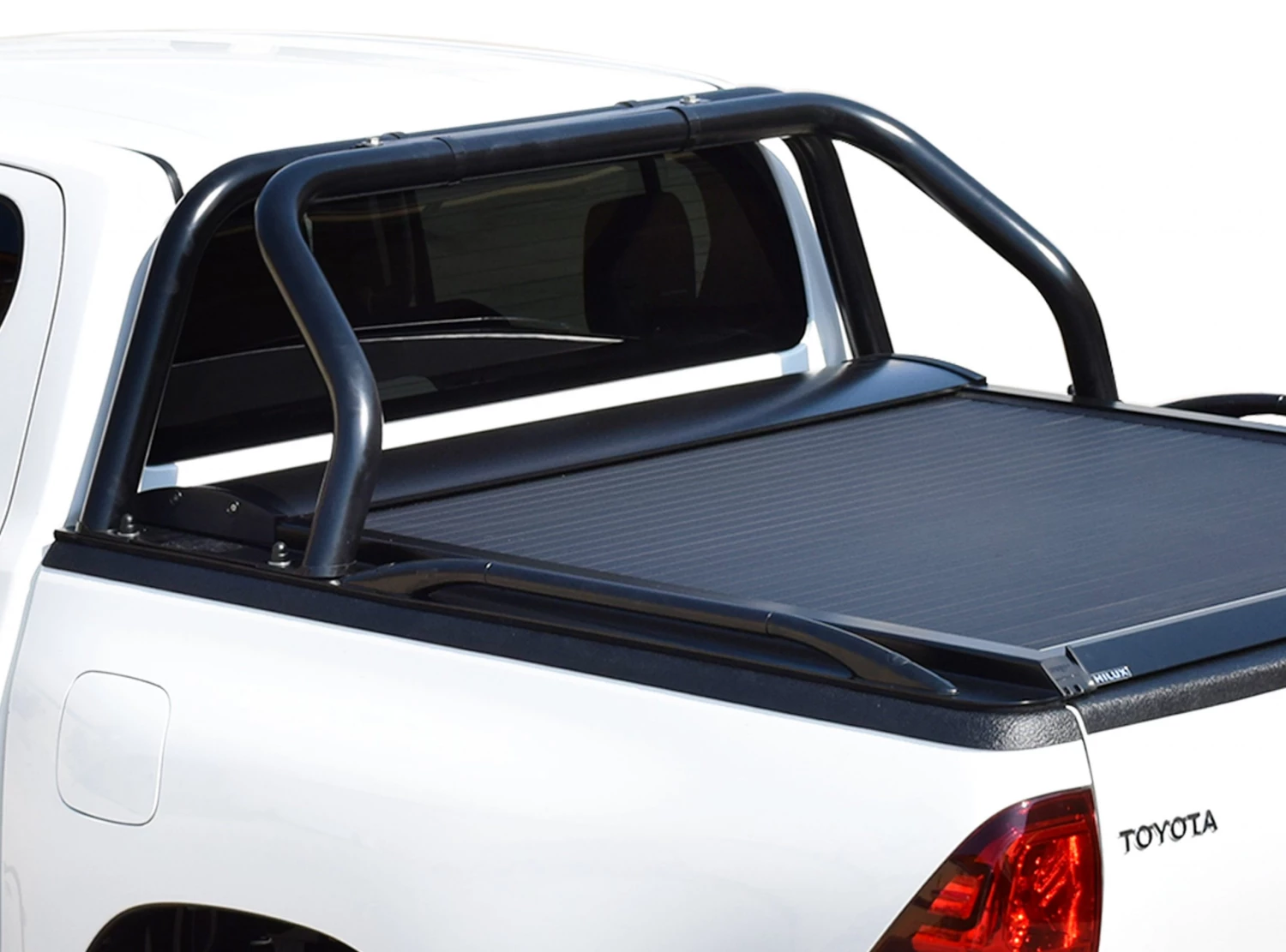 Tessera4x4 Roll Bar, Black Matt Stainless Steel Two Legs, Toyota Hilux 2016+ 4 Tessera4x4 Roll Bar, Black Matt Stainless Steel Two Legs, Toyota Hilux 2016+