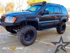 ROCK ARMY Jeep Grand Cherokee WJ (1998-2004) Front Bumper With Winch Base And Protector, XL Version, Steel, Jeep Grand Cherokee WJ
