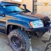 ROCK ARMY Jeep Grand Cherokee WJ (1998-2004) Front Bumper With Winch Base And Protector, XL Version, Steel, Jeep Grand Cherokee WJ