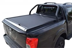 Tessera4x4 Roll Bar, Black Matt Stainless Steel Two Legs, Nissan D23-NP300 2016+