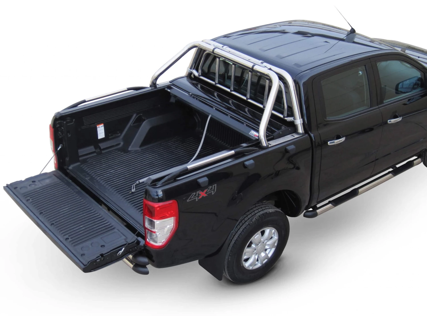Tessera4x4 Roll Bar, Stainless Steel Two Legs With Protective Grille Guard Ford Ranger 2012+/2016+/2020+ 5 Tessera4x4 Roll Bar, Stainless Steel Two Legs With Protective Grille Guard Ford Ranger 2012+/2016+/2020+