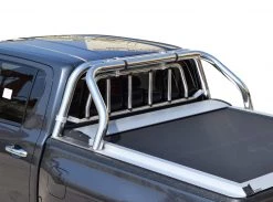 Tessera4x4 Roll Bar, Stainless Steel, Two Legs With Protective Grille Guard, Toyota Hilux 2016+