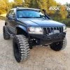 ROCK ARMY Jeep Grand Cherokee WJ (1998-2004) Front Bumper With Winch Base And Protector, XXT Version, Steel, Jeep Grand Cherokee WJ