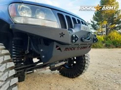 ROCK ARMY Jeep Grand Cherokee WJ (1998-2004) Front Bumper With Winch Base And Protector, XXT Version, Steel, Jeep Grand Cherokee WJ