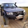 ROCK ARMY Front Bumper Without Aluminum Protector , Steel, Nissan Patrol GR Y61