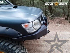 ROCK ARMY Nissan Patrol Y61 & Y62 Front Bumper WITH Aluminum Protector , Steel, Nissan Patrol GR Y61