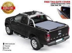 Tessera4x4 Roller Lid Shutter, Black Matt (PAINT-006) Ford Ranger 2012+/2016+/2020+