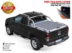 Tessera4x4 Roller Lid Shutter, Silver (Standard) Ford Ranger 2012+/2016+/2020+