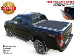 Tessera4x4 Roller Lid Shutter, Silver (Standard) Ford Ranger 2012+/2016+/2020+