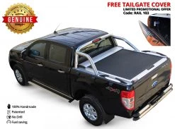 Tessera4x4 Roller Lid Shutter, Silver (Standard) Ford Ranger 2012+/2016+/2020+