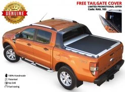 Tessera4x4 Roller Lid Shutter, Silver (Standard) Ford Ranger 2012+/2016+/2020+